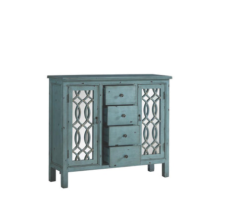 Rue Antique Blue 4-Drawer Accent Cabinet from Coaster - Luna Furniture