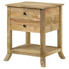 Russo 2-drawer Accent Table with Open Shelf Natural Mango - 959550 - Luna Furniture