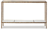 Ryandale Antique Brass Finish Console Sofa Table - A4000443 - Luna Furniture