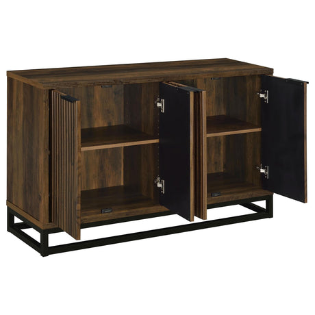 Ryatt Dark Pine 4-Door Engineered Wood Accent Cabinet from Coaster - Luna Furniture
