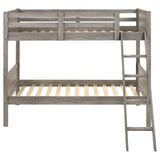 Ryder Weathered Taupe Twin over Twin Bunk Bed from Coaster - Luna Furniture