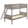 Ryder Twin over Twin Bunk Bed Weathered Taupe - 400818 - Luna Furniture