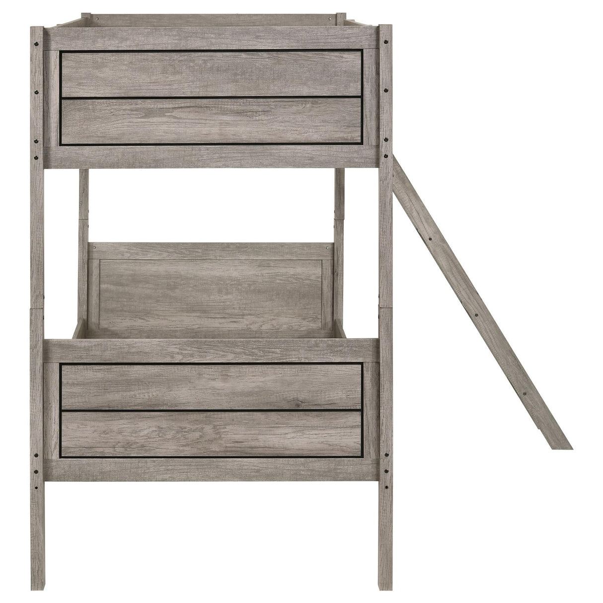 Ryder Weathered Taupe Twin over Twin Bunk Bed from Coaster - Luna Furniture