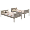Ryder Twin over Twin Bunk Bed Weathered Taupe - 400818 - Luna Furniture