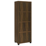Sachin Dark Pine 3-S helf Media Tower With Storage Cabinet from Coaster - Luna Furniture