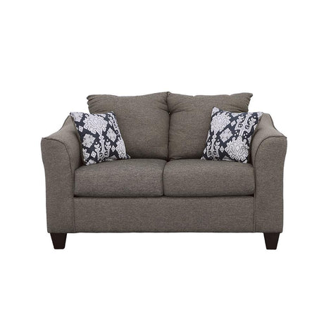 Salizar Gray Flared Arm Loveseat from Coaster - Luna Furniture