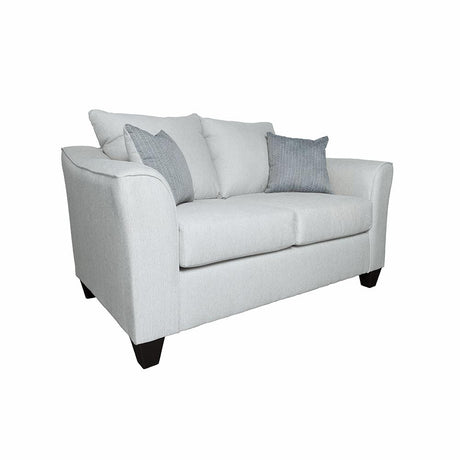 Salizar Upholstered Track Arm Fabric Loveseat Grey Mist - 508582 - Luna Furniture