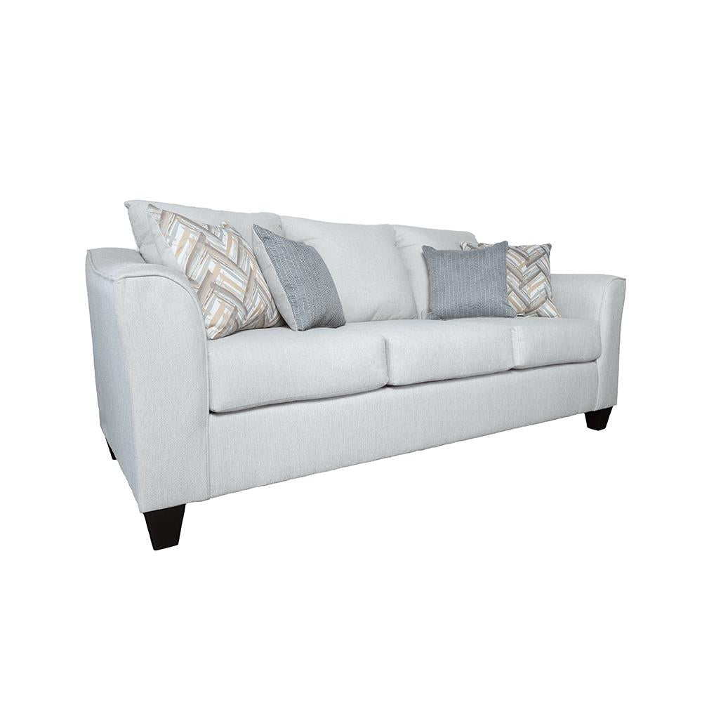 Salizar Gray Mist Upholstered Track Arm Fabric Sofa from Coaster - Luna Furniture