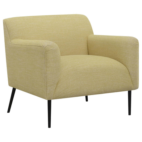 Sally Upholstered Track Arms Accent Chair Lemon - 905639 - Luna Furniture