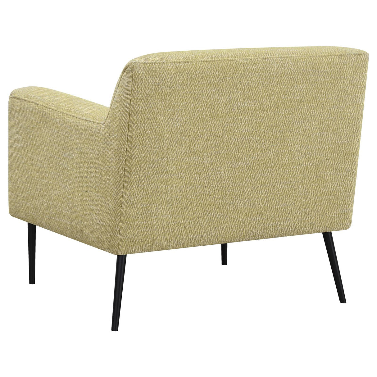 Sally Upholstered Track Arms Accent Chair Lemon - 905639 - Luna Furniture