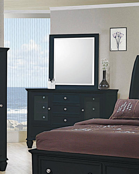 Sandy Beach 11-drawer Dresser Black - 201323 - Luna Furniture