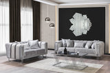 Santana Silver Velvet Sofa & Loveseat from Nova Furniture - Luna Furniture