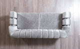 Santana Silver Velvet Sofa & Loveseat from Nova Furniture - Luna Furniture
