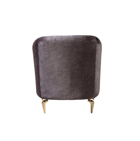 Santana Smoke Velvet Chair from Nova Furniture - Luna Furniture