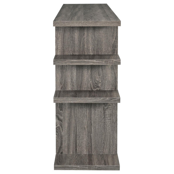 Santos 3-tier Bookcase Weathered Grey - 800359 - Luna Furniture