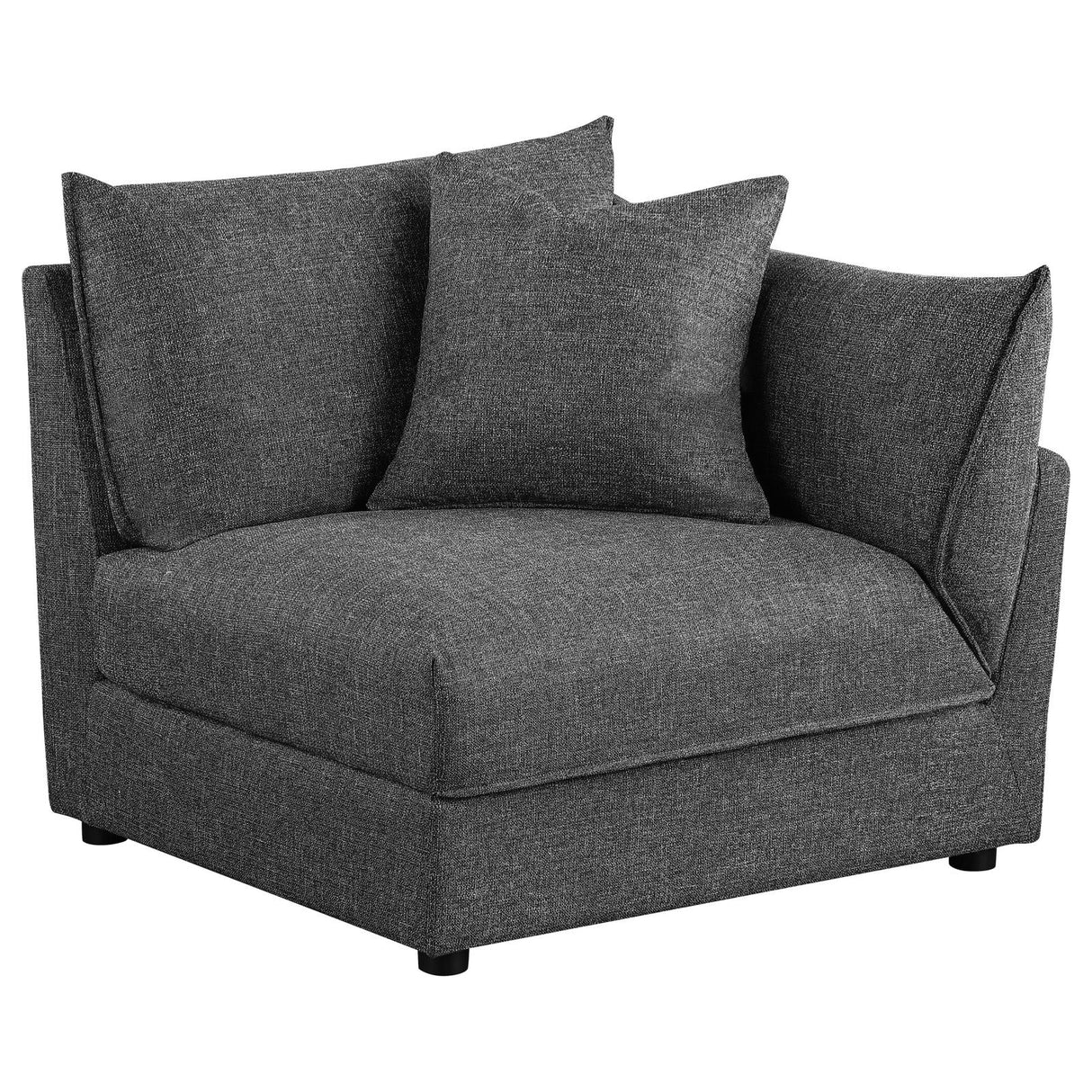 Sasha Upholstered RAF Chair Barely Black from Coaster - Luna Furniture