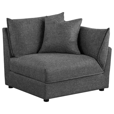 Sasha Upholstered RAF Chair Barely Black from Coaster - Luna Furniture
