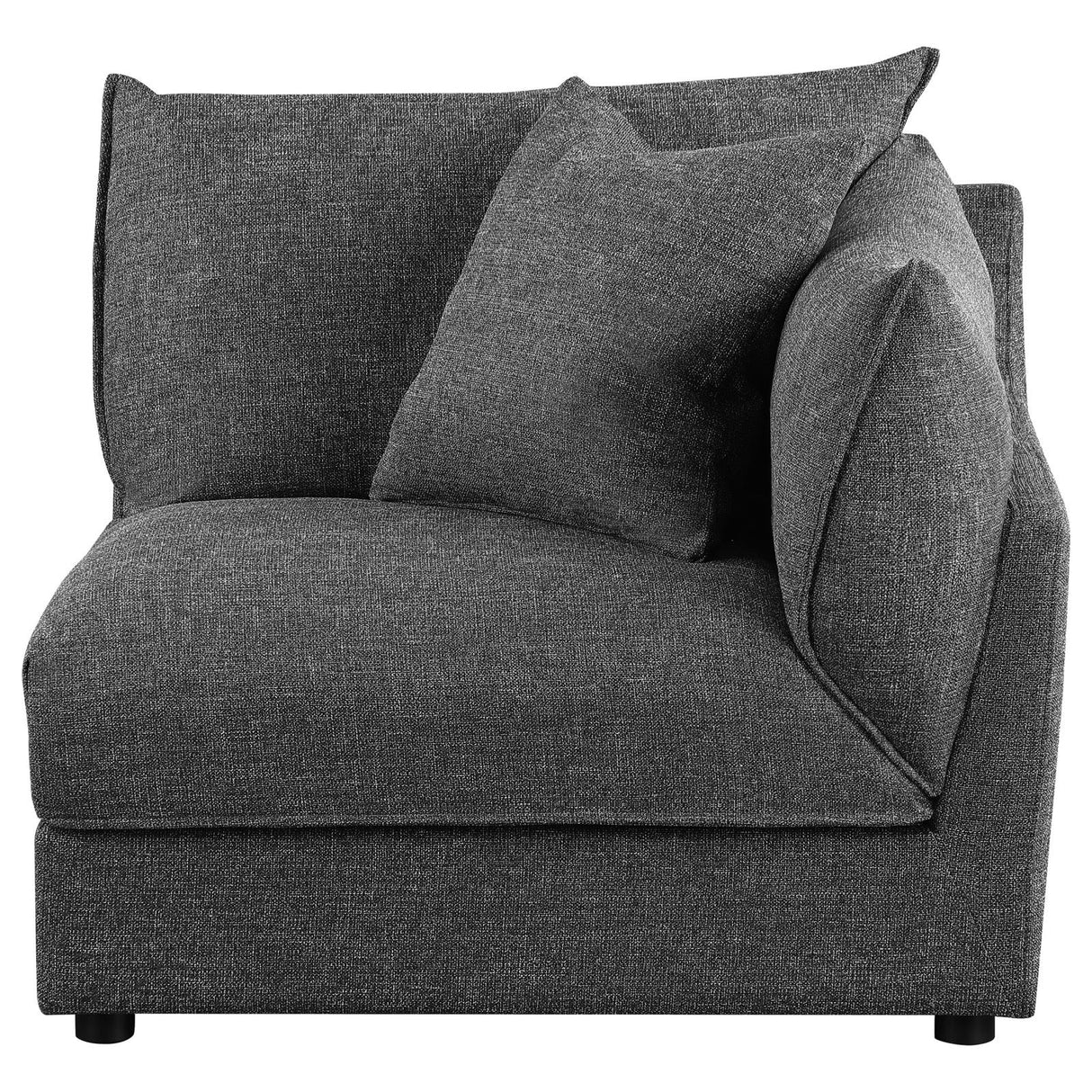 Sasha Upholstered RAF Chair Barely Black from Coaster - Luna Furniture