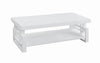 Schmitt Rectangular Coffee Table High Glossy White - 705708 - Luna Furniture