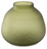 Scottyard Olive Green Vase from Ashley - Luna Furniture