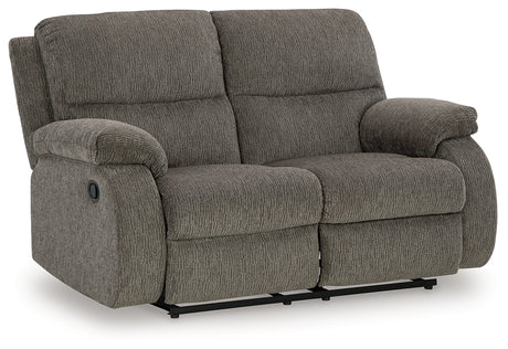 Scranto Brindle Reclining Loveseat from Ashley - Luna Furniture