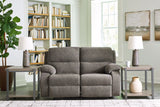 Scranto Brindle Reclining Loveseat from Ashley - Luna Furniture