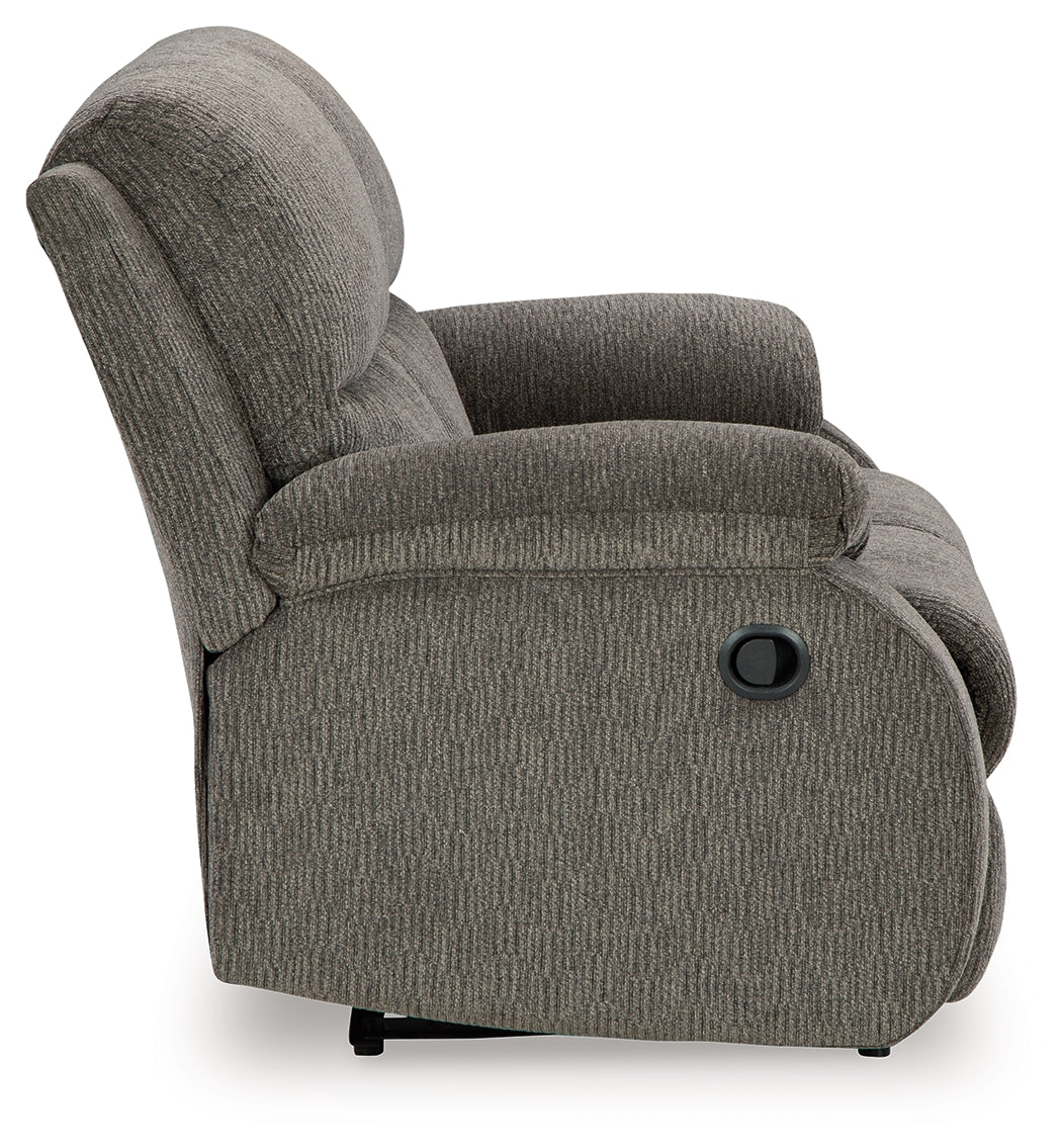 Scranto Brindle Reclining Loveseat from Ashley - Luna Furniture
