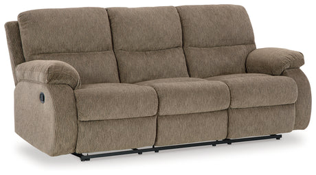 Scranto Oak Reclining Sofa - 6650488 - Luna Furniture