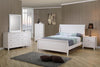 Selena Full Sleigh Platform Bed Buttermilk - 400231F - Luna Furniture