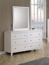 Selena Rectangular Dresser Mirror Buttermilk - 400234 - Luna Furniture