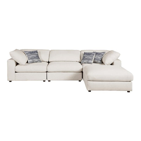 Serene 4-Piece Upholstered Modular Sectional Beige - 551321-SETB - Luna Furniture