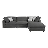 Serene Charcoal Upholstered 4-Piece Modular Sectional from Coaster - Luna Furniture