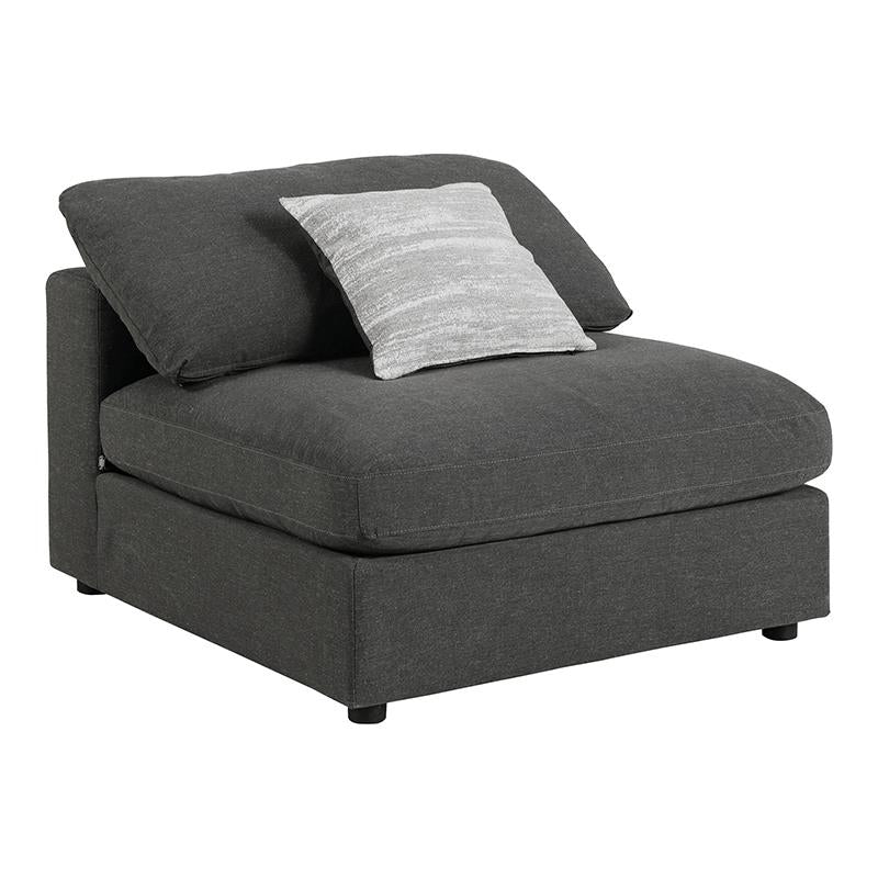 Serene Charcoal Upholstered 4-Piece Modular Sectional from Coaster - Luna Furniture