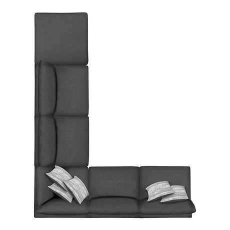 Serene Charcoal Upholstered 6-Piece Modular Sectional from Coaster - Luna Furniture