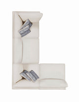 Serene Beige Upholstered Armless Chair from Coaster - Luna Furniture