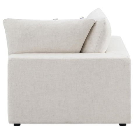 Serene Beige Upholstered Corner from Coaster - Luna Furniture