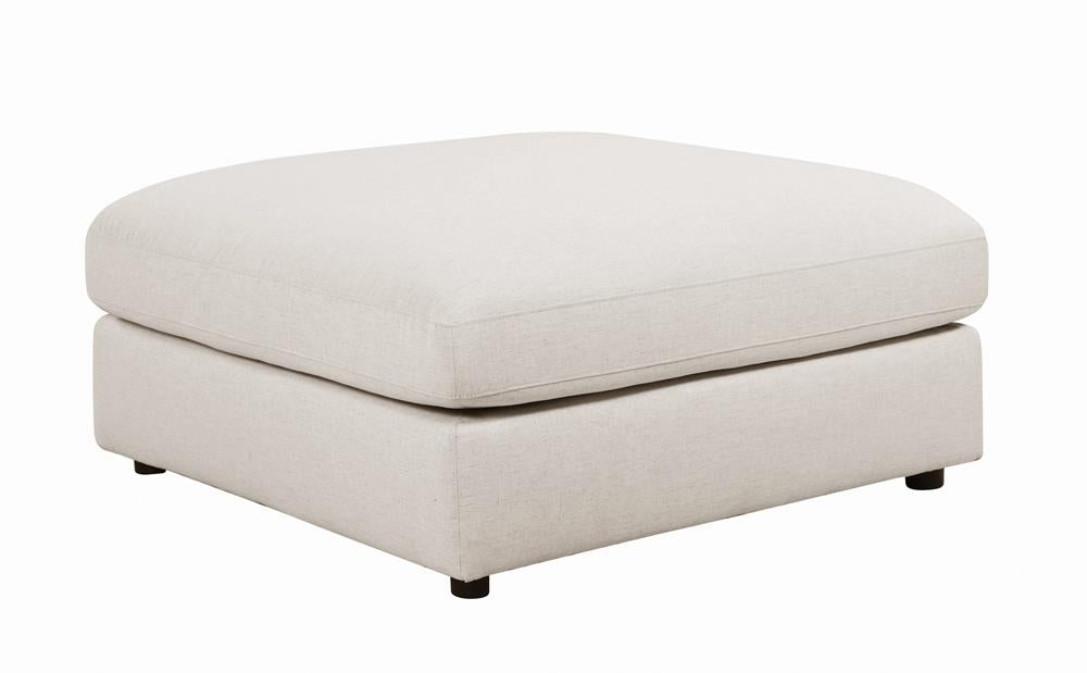 Serene Beige Upholstered Rectangular Ottoman from Coaster - Luna Furniture