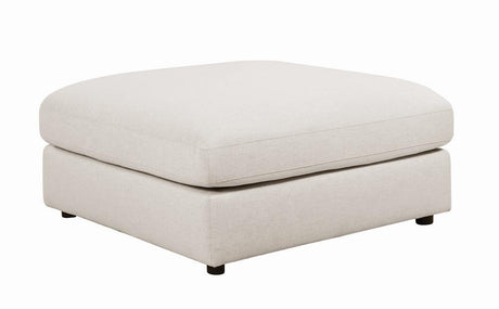 Serene Upholstered Rectangular Ottoman Beige - 551323 - Luna Furniture