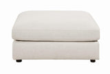 Serene Beige Upholstered Rectangular Ottoman from Coaster - Luna Furniture