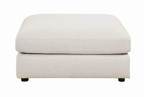 Serene Beige Upholstered Rectangular Ottoman from Coaster - Luna Furniture