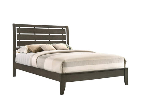 Serenity Queen Panel Bed Mod Grey - 215841Q - Luna Furniture