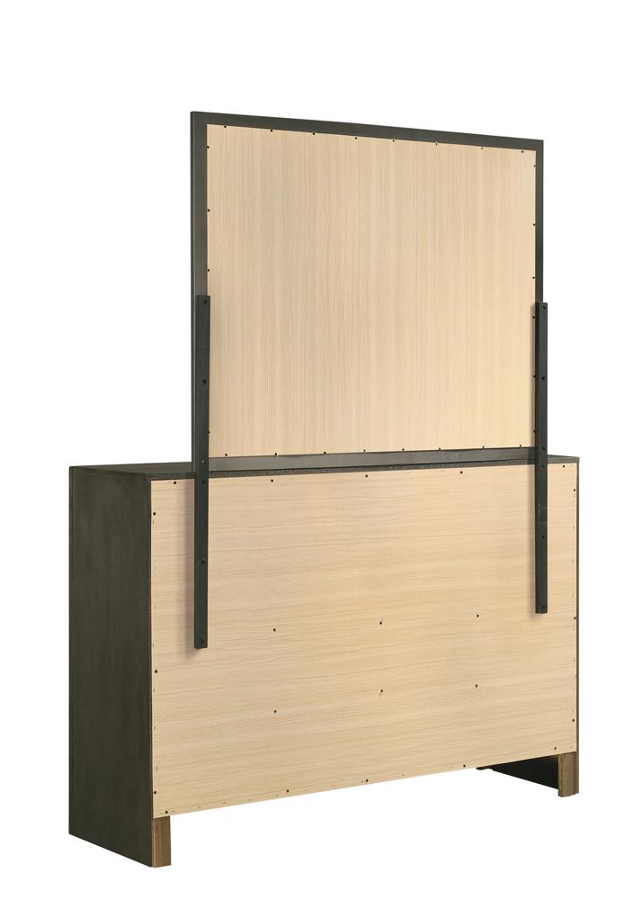 Serenity Rectangular Dresser Mirror Mod Grey - 215844 - Luna Furniture