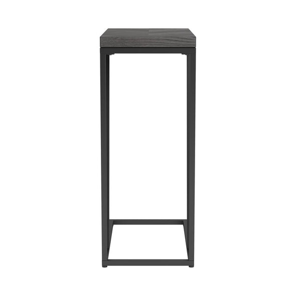 Sergio Chevron Rectangular Accent Table Rustic Grey - 931146 - Luna Furniture