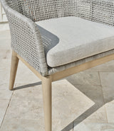 Seton Creek Gray Outdoor Dining Arm Chair from Ashley - Luna Furniture