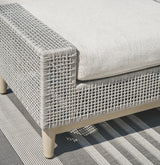 Seton Creek Gray Outdoor Ottoman with Cushion from Ashley - Luna Furniture