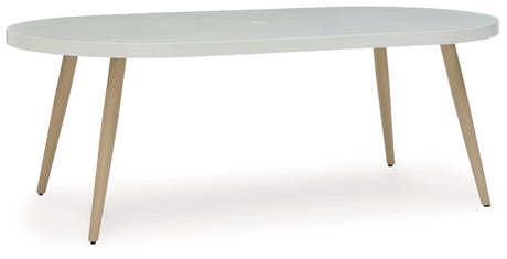 Seton Creek White Outdoor Dining Table - P798-625 - Luna Furniture
