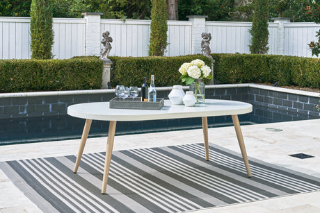 Seton Creek White Outdoor Dining Table - P798-625 - Luna Furniture