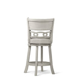 Savor White Swivel Counter Chair, Set of 2 from Homelegance - Luna Furniture