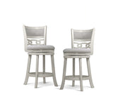 Savor White Swivel Counter Chair, Set of 2 from Homelegance - Luna Furniture