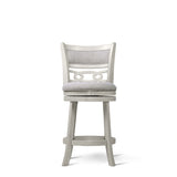Savor White Swivel Counter Chair, Set of 2 from Homelegance - Luna Furniture